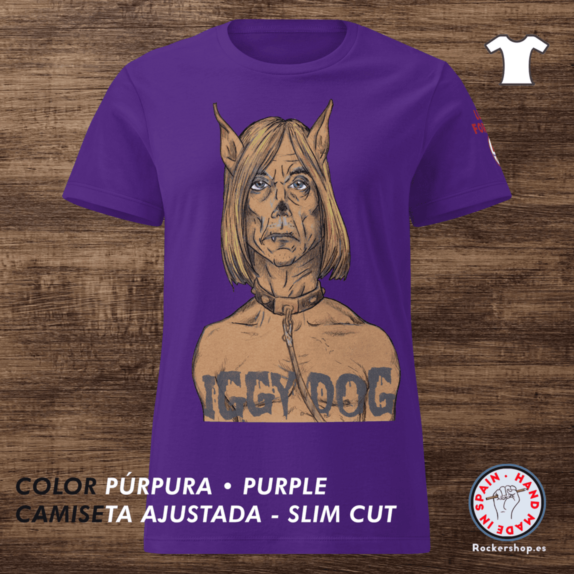 IGGY POP DOG camiseta ajustada - 5