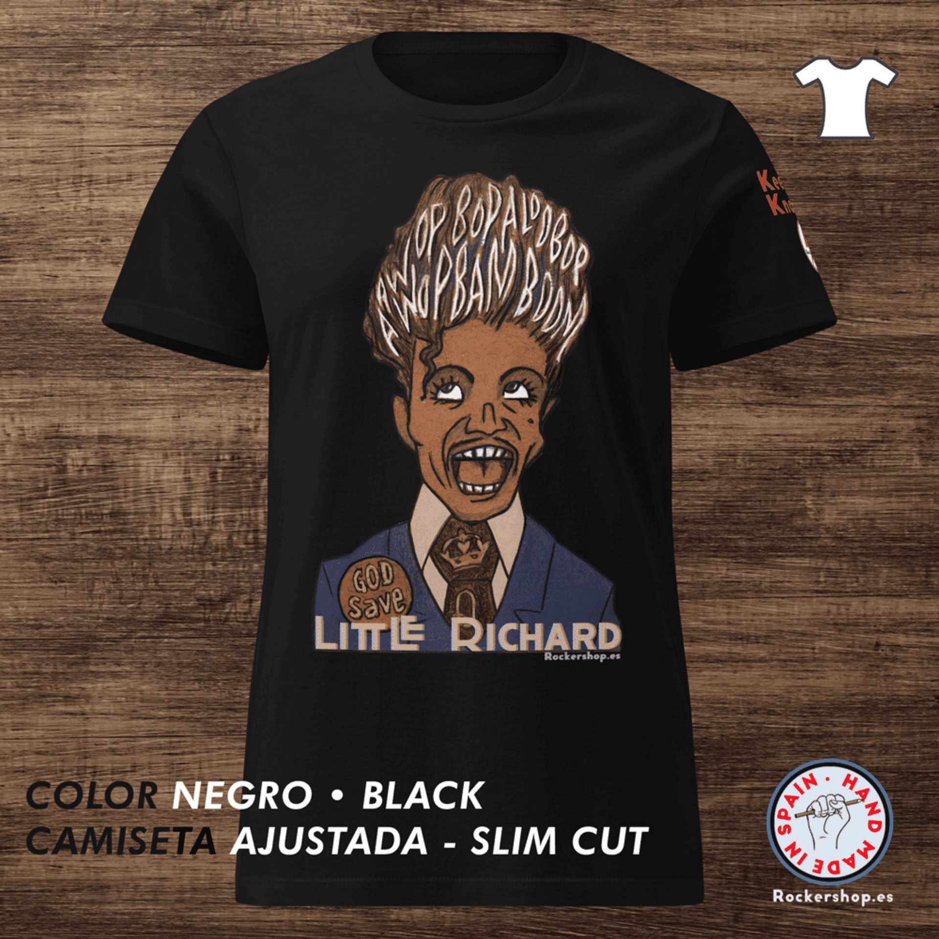 LITTLE RICHARD camiseta ajustada - 7