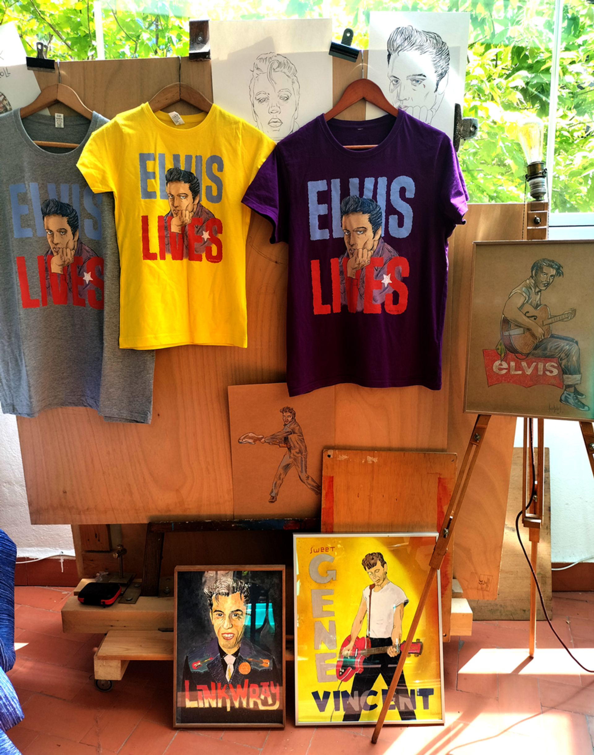 ELVIS LIVES camiseta ajustada - 7